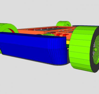 概念电动车底盘SU模型下载_sketchup草图大师SKP模型