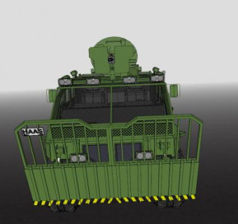 装甲运兵车辆SU模型下载_sketchup草图大师SKP模型