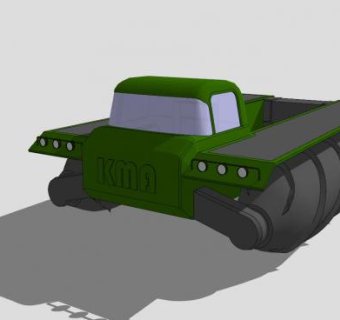 俄罗斯拖车SU模型下载_sketchup草图大师SKP模型