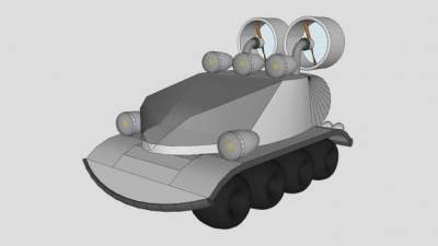 月球探险车辆SU模型下载_sketchup草图大师SKP模型