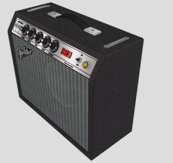 吉他音箱SU模型下载_sketchup草图大师SKP模型