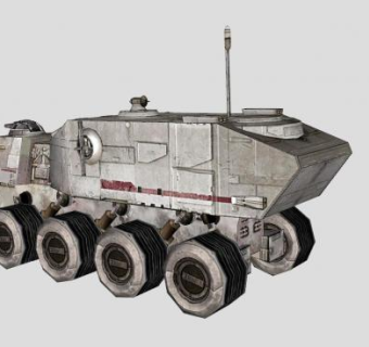 重型突击运输车辆SU模型下载_sketchup草图大师SKP模型