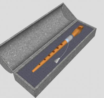 音乐盒长笛SU模型下载_sketchup草图大师SKP模型