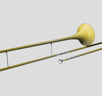 男高音长号音乐SU模型下载_sketchup草图大师SKP模型