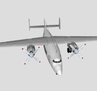 英国AS57客机SU模型下载_sketchup草图大师SKP模型