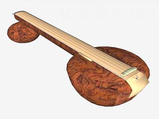 印度音乐乐器SU模型下载_sketchup草图大师SKP模型