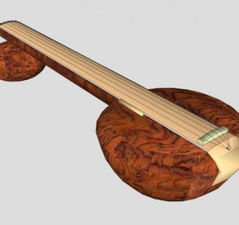 印度音乐乐器SU模型下载_sketchup草图大师SKP模型