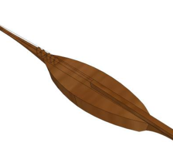 纹船琴SU模型下载_sketchup草图大师SKP模型