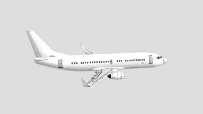 客机SU模型下载_sketchup草图大师SKP模型