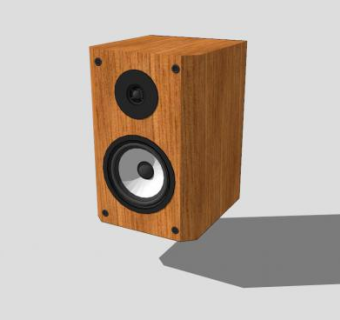 书架喇叭音箱SU模型下载_sketchup草图大师SKP模型