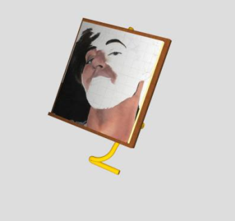 画家画架绘画SU模型下载_sketchup草图大师SKP模型