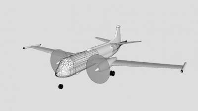 双螺旋翼飞机SU模型下载_sketchup草图大师SKP模型