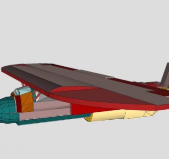 螺旋桨飞机SU模型下载_sketchup草图大师SKP模型