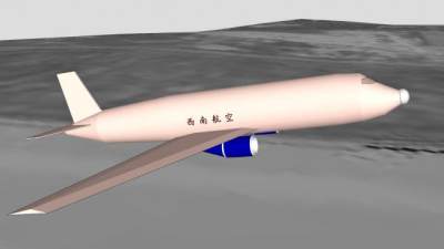 西南航空客机SU模型下载_sketchup草图大师SKP模型