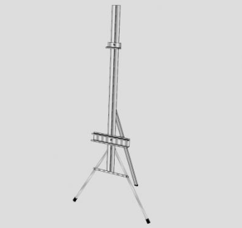 铝制画架SU模型下载_sketchup草图大师SKP模型