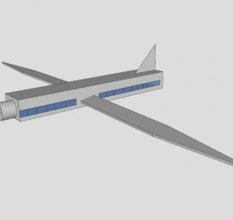 二维飞机草图SU模型下载_sketchup草图大师SKP模型