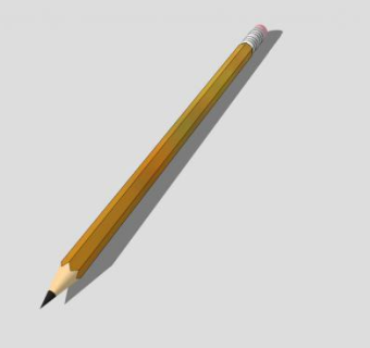 美术铅笔SU模型下载_sketchup草图大师SKP模型
