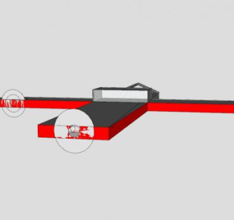螺旋桨飞机简易模架SU模型下载_sketchup草图大师SKP模型