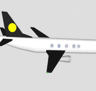 小型私人飞机SU模型下载_sketchup草图大师SKP模型