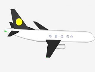 小型私人飞机SU模型下载_sketchup草图大师SKP模型