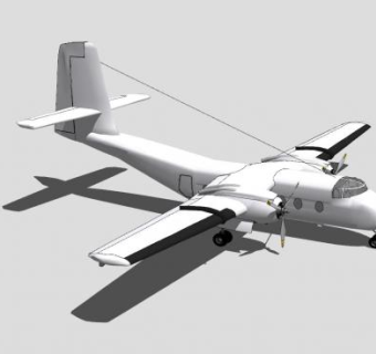 固定翼客机SU模型下载_sketchup草图大师SKP模型
