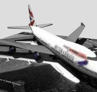 喷气式航空客机SU模型下载_sketchup草图大师SKP模型