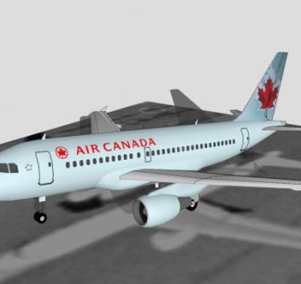 加拿大航空波音777客机SU模型下载_sketchup草图大师SKP模型