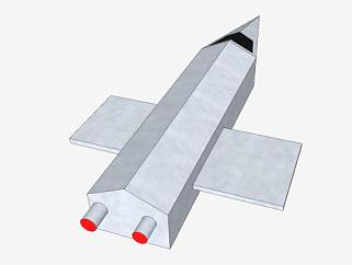<em>喷气</em>式飞机模架SU模型下载_sketchup草图大师SKP模型