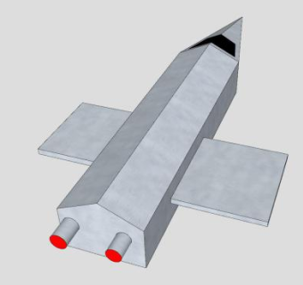 喷气式飞机模架SU模型下载_sketchup草图大师SKP模型