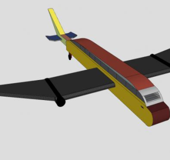 客机模架SU模型下载_sketchup草图大师SKP模型