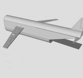 简易飞机SU模型下载_sketchup草图大师SKP模型