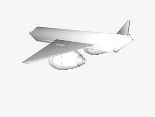 <em>喷气</em>飞机模架SU模型下载_sketchup草图大师SKP模型