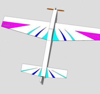简易单人飞机SU模型下载_sketchup草图大师SKP模型