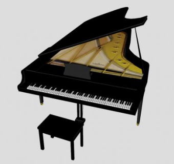 施坦威钢琴演奏会SU模型下载_sketchup草图大师SKP模型