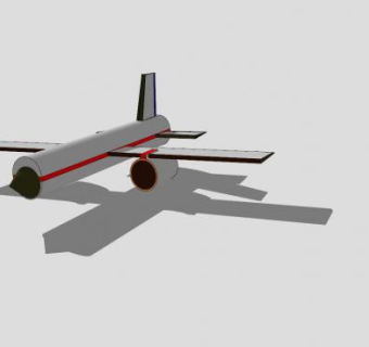 喷气式飞机架SU模型下载_sketchup草图大师SKP模型