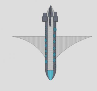 金属喷漆飞机SU模型下载_sketchup草图大师SKP模型