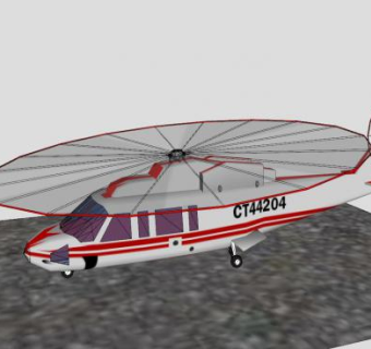 直升机SU模型下载_sketchup草图大师SKP模型