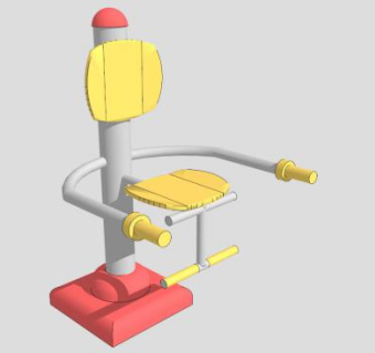 户外健身设备SU模型下载_sketchup草图大师SKP模型