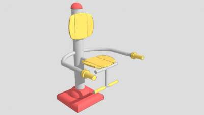 户外健身设备SU模型下载_sketchup草图大师SKP模型