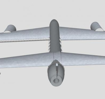 A380客机模架SU模型下载_sketchup草图大师SKP模型