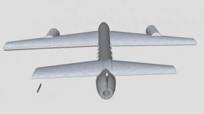 A380客机模架SU模型下载_sketchup草图大师SKP模型