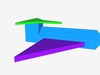 几何体飞机SU模型下载_sketchup草图大师SKP模型