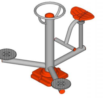 健身贝尔户外健身SU模型下载_sketchup草图大师SKP模型