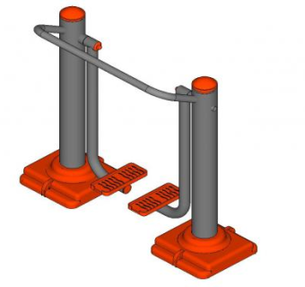 公用器材健身设备SU模型下载_sketchup草图大师SKP模型