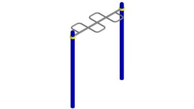 蛇单杠器材SU模型下载_sketchup草图大师SKP模型