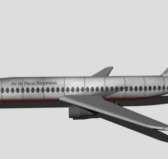 货物运输飞机SU模型下载_sketchup草图大师SKP模型