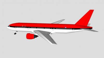 美国KM航空客机SU模型下载_sketchup草图大师SKP模型