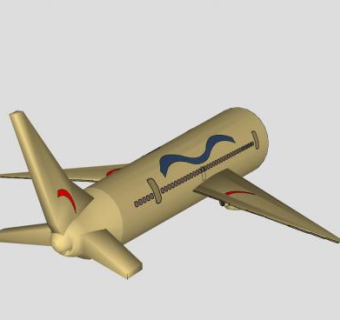 AI航空客机SU模型下载_sketchup草图大师SKP模型