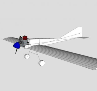 遥控飞机模架SU模型下载_sketchup草图大师SKP模型