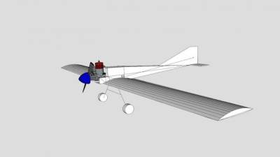 遥控飞机模架SU模型下载_sketchup草图大师SKP模型